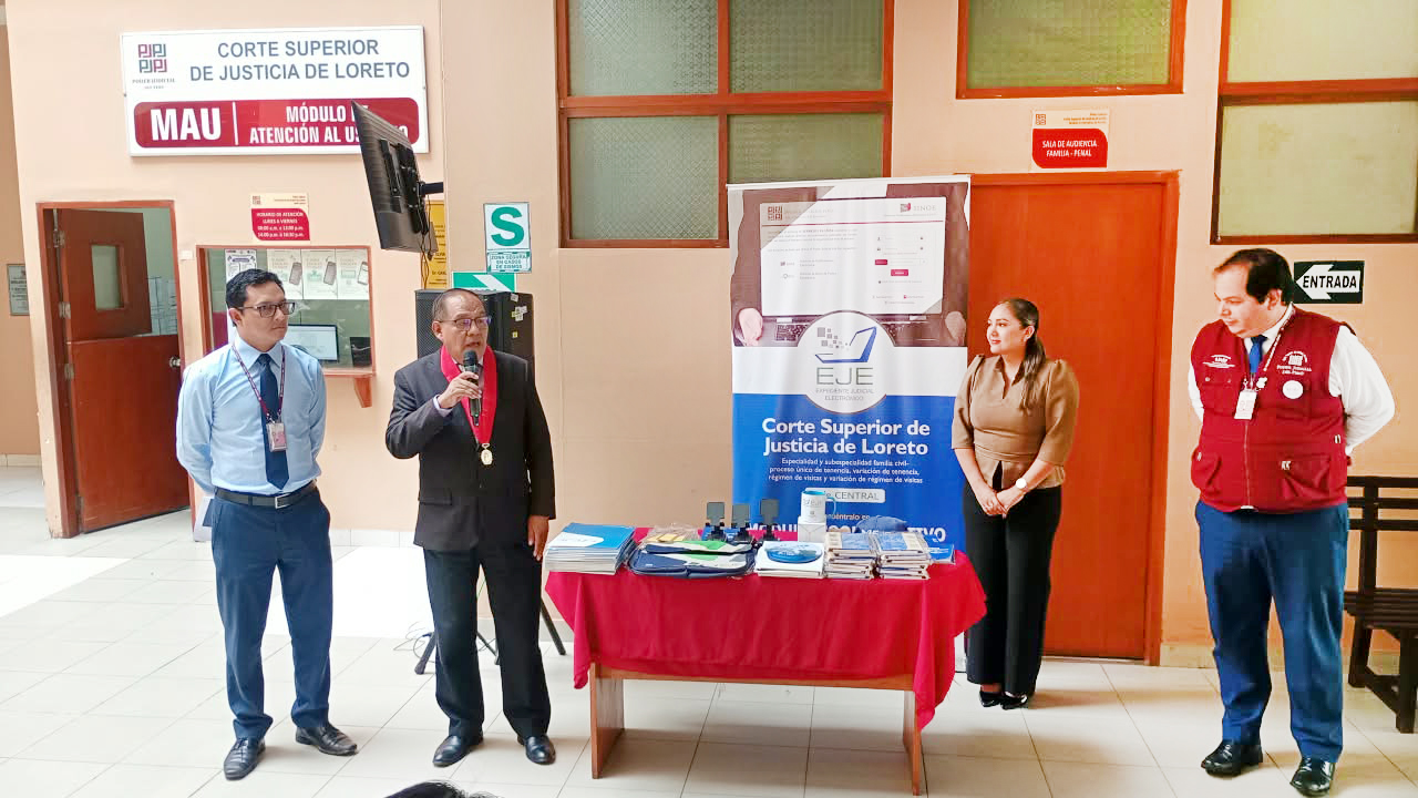 Corte de Loreto realiza jornada informativa sobre el Expediente Judicial Electrónico
