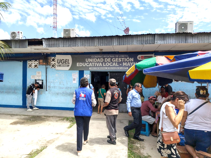 Defensoría del Pueblo exige a la UGEL Maynas separar preventivamente a docente denunciado por presunta violencia sexual contra dos estudiantes en Fernando Lores